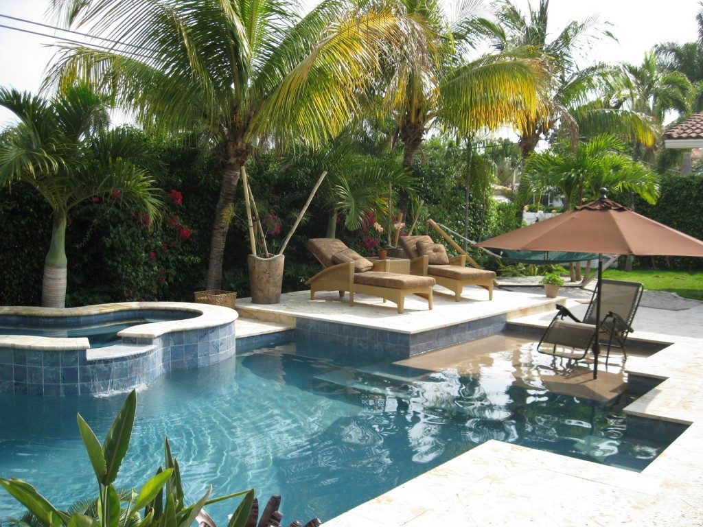 Modern custom geometric pool